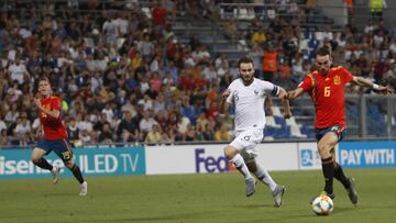27/06/19 PARTIDO EUROCOPA SUB21 SUB 21 SEMIFINAL SELECCION ESPA?OLA ESPA?A - FRANCIA TERCER GOL DANI OLMO 3-1 PASE DE FABIAN RUIZ