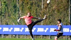 Yoel, entrenando en Atxabalpe