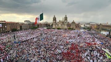 Así luce el zócalo de la CDMX en la fiesta de AMLO 2023