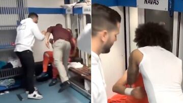 No había fiesta para Keylor: Nacho, Ramos y Marcelo le consolaron