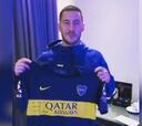 Hazard, su camiseta de Boca y las gracias a Juan Román Riquelme
