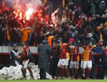 Sneijder marcó el gol de la victoria y que sirvió para clasificar al Galatasaray.
