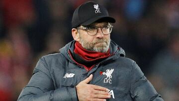 Soccer Football - Premier League - Liverpool v Manchester City - Anfield, Liverpool, Britain - November 10, 2019  Liverpool manager Juergen Klopp celebrates after the match   REUTERS/Phil Noble  EDITORIAL USE ONLY. No use with unauthorized audio, video, d