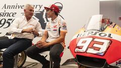 Doohan y M&aacute;rquez en el 60 aniversario Honda.