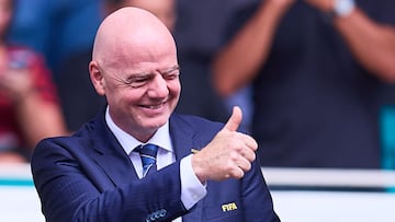 The FIFA president will be present for the reopening of Azteca Stadium against Portugal. He will also attend the playoff matches in Monterrey and Guadalajara.