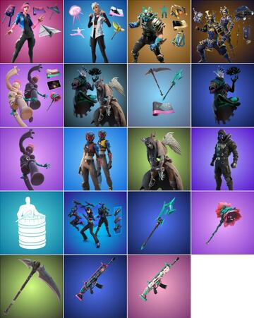 Todos estos objetos fueron actualizados para la tienda tras el parche 22.10 de Fortnite y serán lanzados próximamente