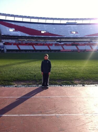 Revelan fotos inéditas de Gonzalo Tapia: su relación con River comenzó hace más de 10 años