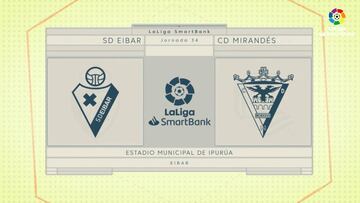 Resumen y goles del Éibar vs. Mirandes de LaLiga SmartBank