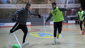 Entrenamiento del Ribera Navarra.