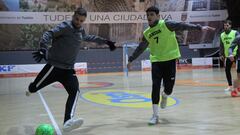 Entrenamiento del Ribera Navarra.