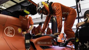 Carlos Sainz (Ferrari SF21). Hungaroring, Hungr&iacute;a. F1 2021.