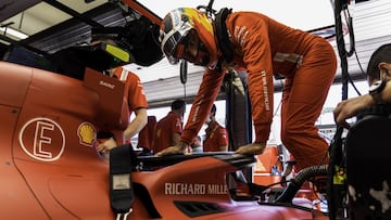 Carlos Sainz (Ferrari SF21). Hungaroring, Hungr&iacute;a. F1 2021.