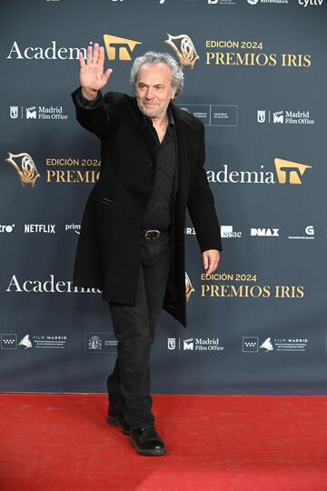 Jos Coronado posa en la alfombra roja de los Premios Iris.