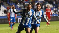 16/12/18 PARTIDO SEGUNDA DIVISION 
 DEPORTIVO DE LA CORU&Ntilde;A  -  ZARAGOZA
 Gol Quique Gonzalez ALEGRIA 