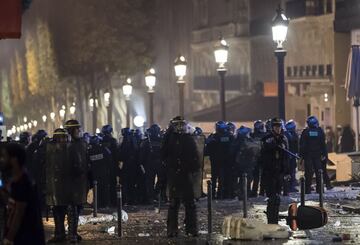 Así fueron los disturbios en París tras el triunfo de Francia