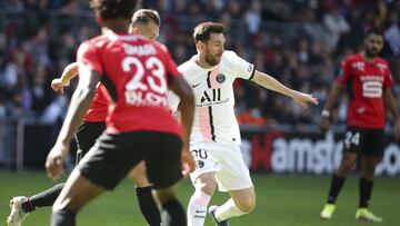 Lionel Messi of PSG during the French championship Ligue 1 football match between Stade Rennais and Paris Saint-Germain (PSG) on October 3, 2021 at Roazhon Park in Rennes, France - Photo Jean Catuffe / DPPI
AFP7
03/10/2021 ONLY FOR USE IN SPAIN