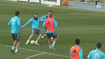 Ramos, baja en el Madrid a pesar de entrenar con el grupo