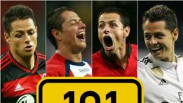 Con el doblete que marcó en el Leverkusen vs Roma, el mexicano supera el centenar de tantos; Chelsea es su máximo cliente con ocho dianas. ¡Checa la lista completa!