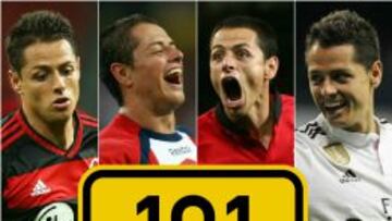 Chicharito suma 101 goles con clubes, ¿a quién le ha anotado?