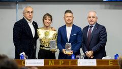 Alejandro Blanco, Sandra Sánchez, Jesús del Moral y Antonio Moreno, en el COE.