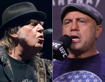 Neil Young y Joe Rogan.