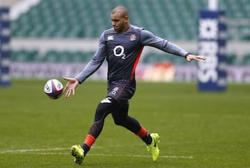 Britain Rugby Union - England Training - Twickenham Stadium - 10/3/17 England's Jonathan Joseph during training