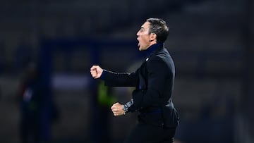 Vicente Sanchez head coach of Cruz Azul during the 6th round match between Cruz Azul and Pachuca as part of the Liga BBVA MX, Torneo Clausura 2025 at Olimpico Universitario Stadium, on February 08, 2025 in Mexico City, Mexico.