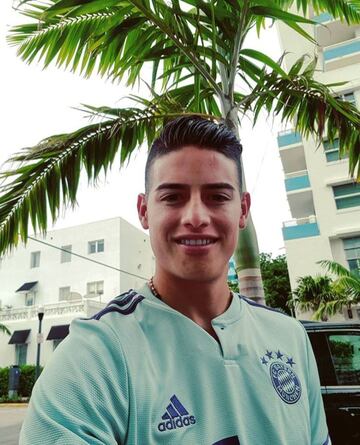 James se unió en Miami al Bayern Múnich. El colombiano no jugará ningún partido en la gira y empezará trabajos de acondicionamiento físico 