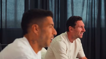 Así fue como Suárez presentó a Messi como nuevo socio del Deportivo LSM