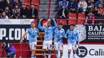 Jose Zuniga celebrates his goal 0-1 of Queretaro during the game Tijuana vs Queretaro, corresponding to Round 14 of the Torneo Clausura 2023 of the Liga BBVA MX, at Caliente Stadium, on April 07, 2023.

<br><br>

Jose Zuniga celebra su gol 0-1 de Queretaro durante el partido Tijuana vs Queretaro, Correspondiente a la Jornada 14 del Torneo Clausura 2023 de la Liga BBVA MX, en el Estadio Caliente, el 07 de Abril de 2023.