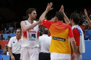 La Selección Española celebra su pase a cuartos.