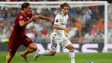 Modric, durante el partido.