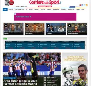 Portadas de la prensa extranjera