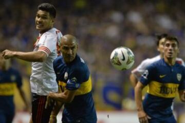 Boca Juniors igualó en la Bombonera ante River Plate 0-0 en la semifinal de ida de la Copa Sudamericana. 