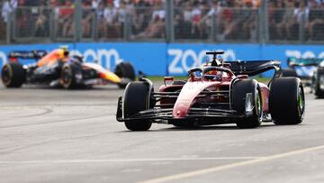 Charles Leclerc (Ferrari F1-75). Albert Park, Melbourne (Australia). F1 2022.