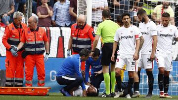 Mercado se lesiona la rodilla