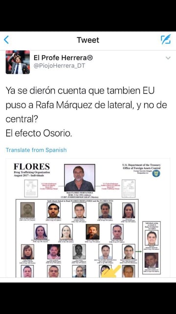 Luego de que el jugador de Atlas fuera relacionado con el narcotráfico, las redes sociales sacaron todo su ingenio.