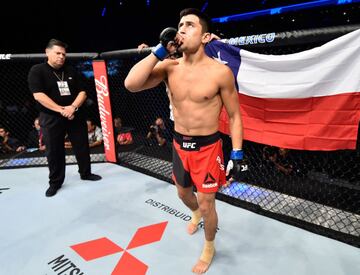 El peleador chileno de la UFC fue diagnosticado con cáncer después de por lo que pasó cuatro meses en tratamiento, cuando lo dieron de alta informó a sus seguidores después de salir de una operación de rodilla. 