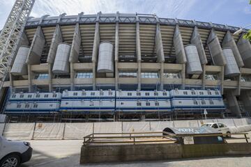 Continúan las obras en el Santiago Bernabéu