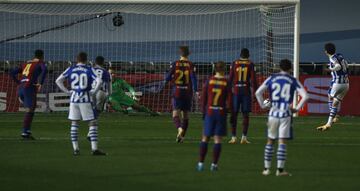 1-1. Mikel Oyarzabal marcó de penalti el primer gol.