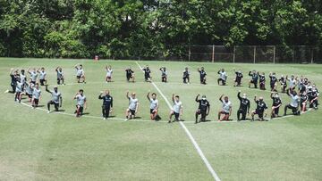 Equipos y futbolistas de la lanzaron sus muestras de apoyo a la reciente creación de la coalición de jugadores afroamericanos, en plena celebración del Juneteenth Day.