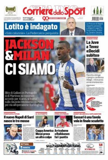 Portadas de la prensa deportiva