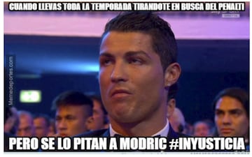 Cristiano, protagonista de los memes del Madrid-Málaga