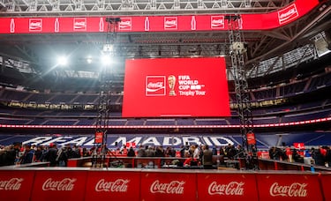 07/02/26 
EVENTO FIFA WORLD CUP 26 TROPHY TOUR COCACOLA SANTIAGO BERNABEU