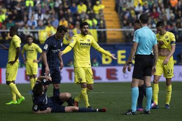 Soriano can't believe he's been sent off.