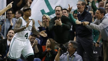 Isaiah Thomas, durante el partido contra los Washington Wizards de Playoffs.