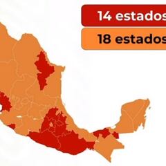Mapa de México del semáforo epidemiológico del 29 de junio al 5 de julio