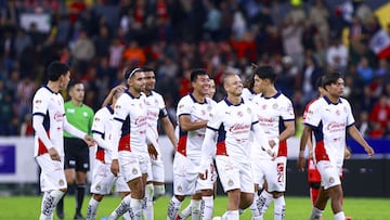 during the game between Atlas and Guadalajara as part of the Pacific Cup at Jalisco Stadium on December 27, 2024 in Guadalajara, Jalisco, Mexico.