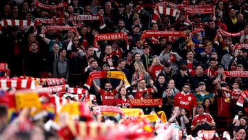 Despite being banned by UEFA, fans of the Turkish club managed to get inside Liverpool’s stadium for the game.