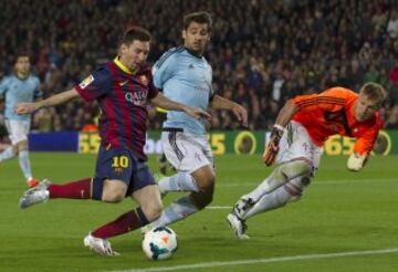 Jornada 30. BARCELONA-CELTA DE VIGO
Gol de Messi. 2-0.